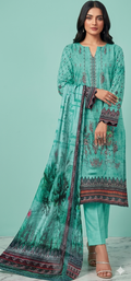Embroidered Lawn 3pcs Suit ( Unstitched)
